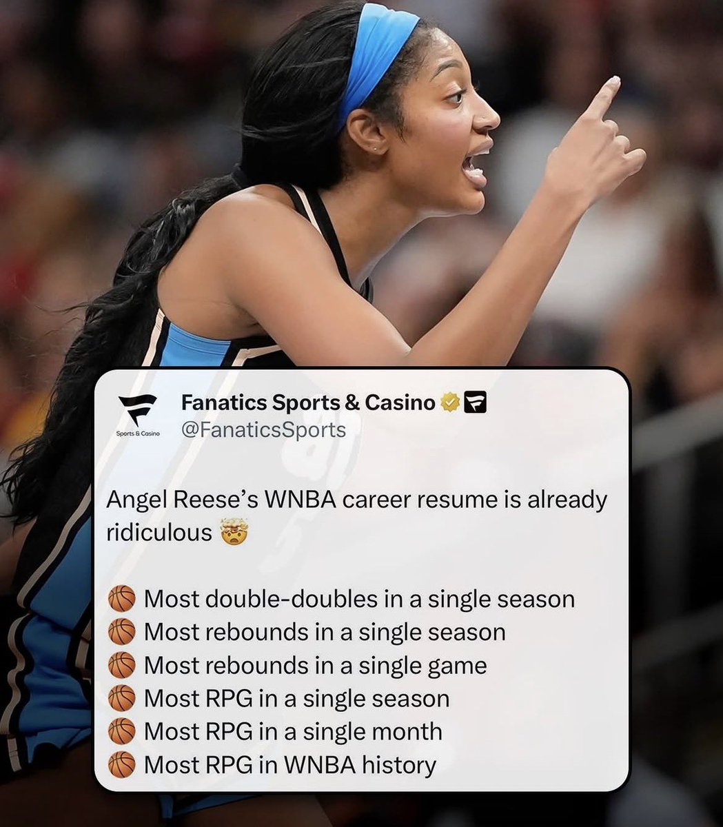 tyriq1998___'s tweet photo. “Angel won’t outrebound Monique Billings.” 😂 They said she wouldn’t out-rebound players her size or bigger. She’s led the league since her rookie season, became the first to reach 500 rebounds in a season, and holds the single-game record with 26 rebounds (18 defensive, 8 off). https://t.co/NuQMMN9wX2