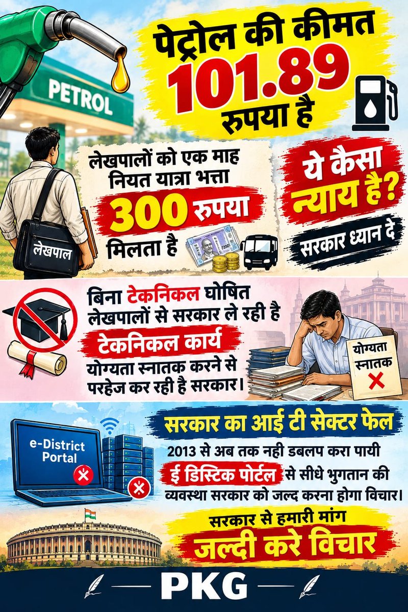 vikasa21's tweet photo. लेखपाल की पीड़ा कौन सुनेगा??
@UPCMOffice
@brajeshpathakup
@aajtak
@sangh_up
@UpLekhpal_Lmp
#JusticeForLekhpal

#JusticeForLekhpal https://t.co/LDIKBXQrwt