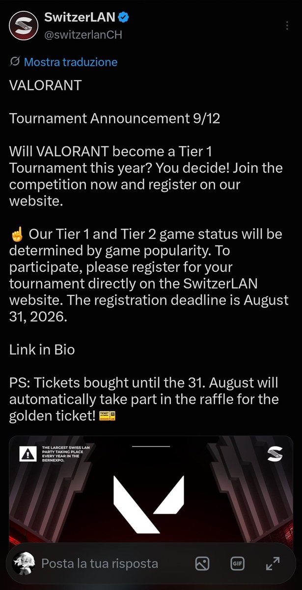 Kyzen_VL's tweet photo. I will be competing at SwitzerLAN the 1->4 October. Let's go for the win👀

@ScytheofSeraph @switzerlanCH https://t.co/o3C0JznRkQ