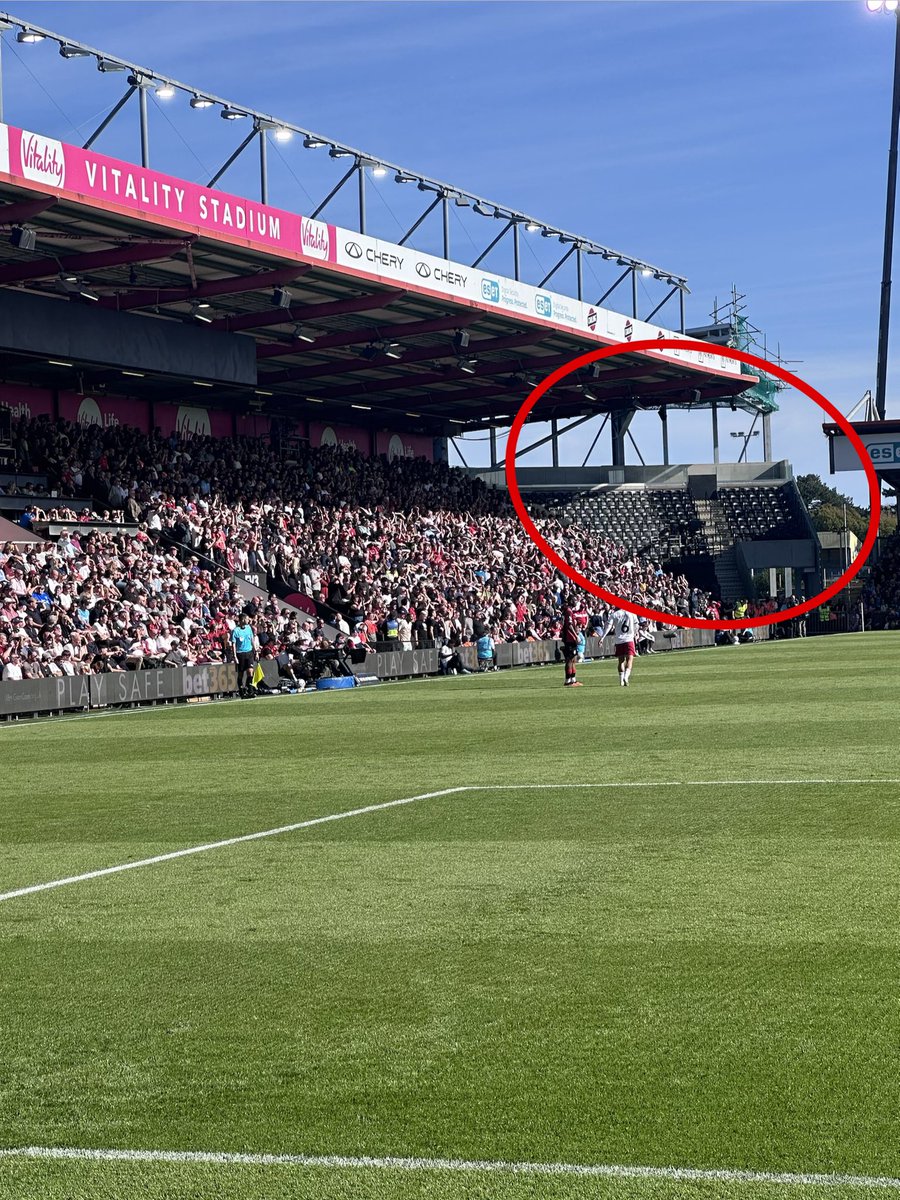 MW_AFCB's tweet photo. Liverpool FAIL to sell out their away allocation #LFC https://t.co/FhgojrrGxj