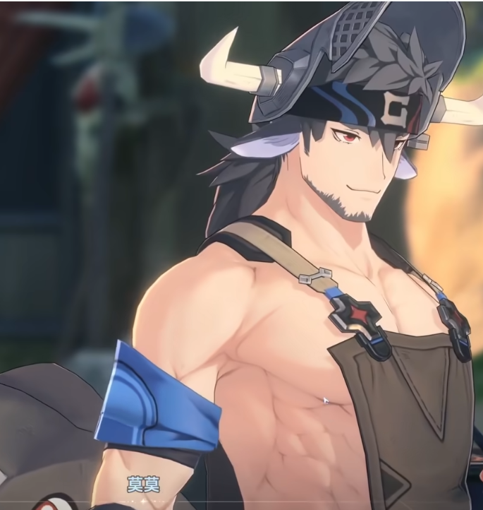deweibs's tweet photo. Azur Promilia incels are jealous of this male NPC. They claim he will have sex with the waifu, calling it NTR and saying they’re being cuckolded, so they demand the developers delete this NPC (just like in Snowbreak). https://t.co/UkNB0Mmd5k