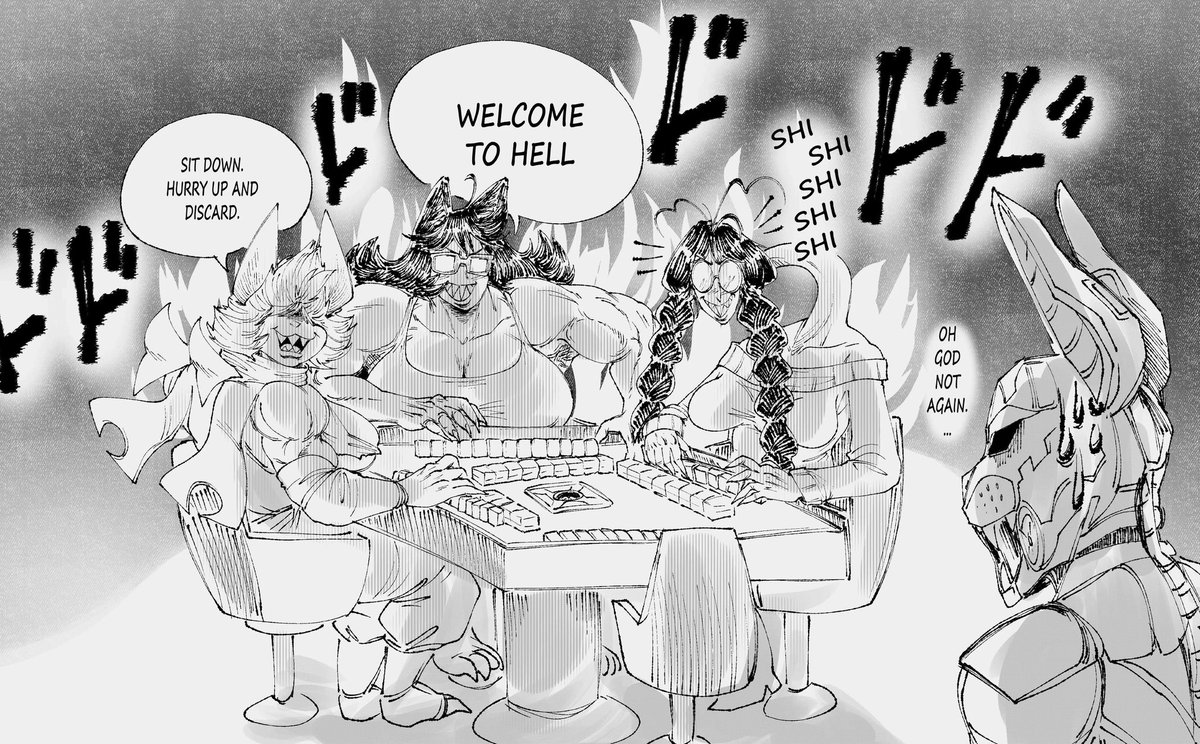 KeijDrawsBig's tweet photo. Mahjong https://t.co/4bbANQR2Wr