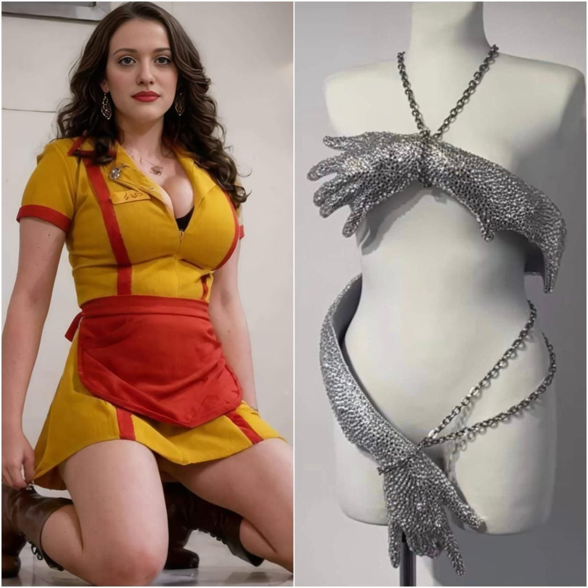 xibone202's tweet photo. Hey @grok, wrap this outfit perfectly on her !!! https://t.co/pCB9Pzfyaj
