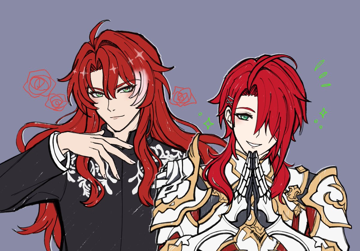 sirasumesi901el's tweet photo. 【なんかいろいろ注意】
純美の騎士と自陣HO柊で衣装交換 🔄 https://t.co/f19hrGA93Y
