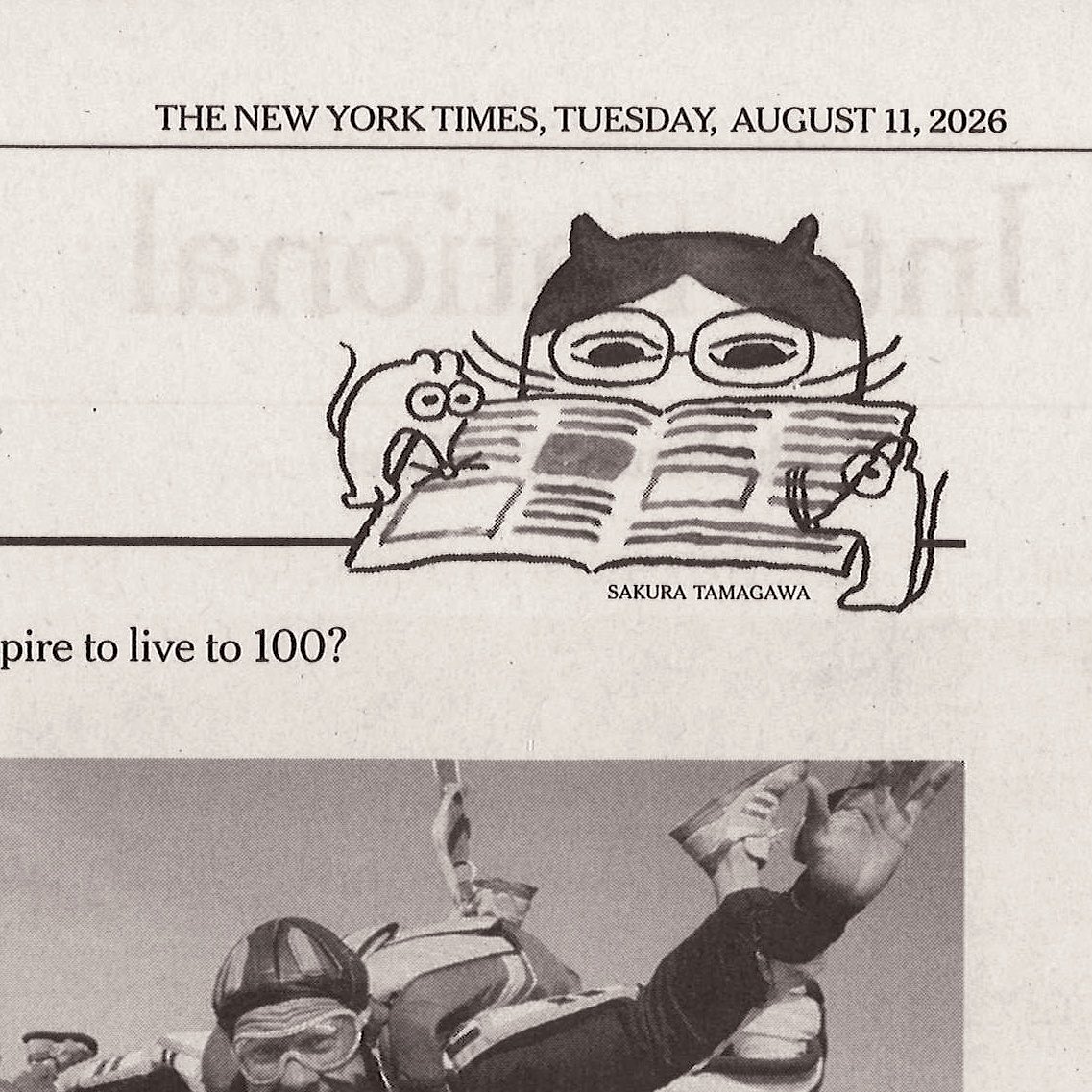 tamasaku's tweet photo. August spot illustrations for The New York Times @nytimes 
1/3 https://t.co/fs4Hg6I77J