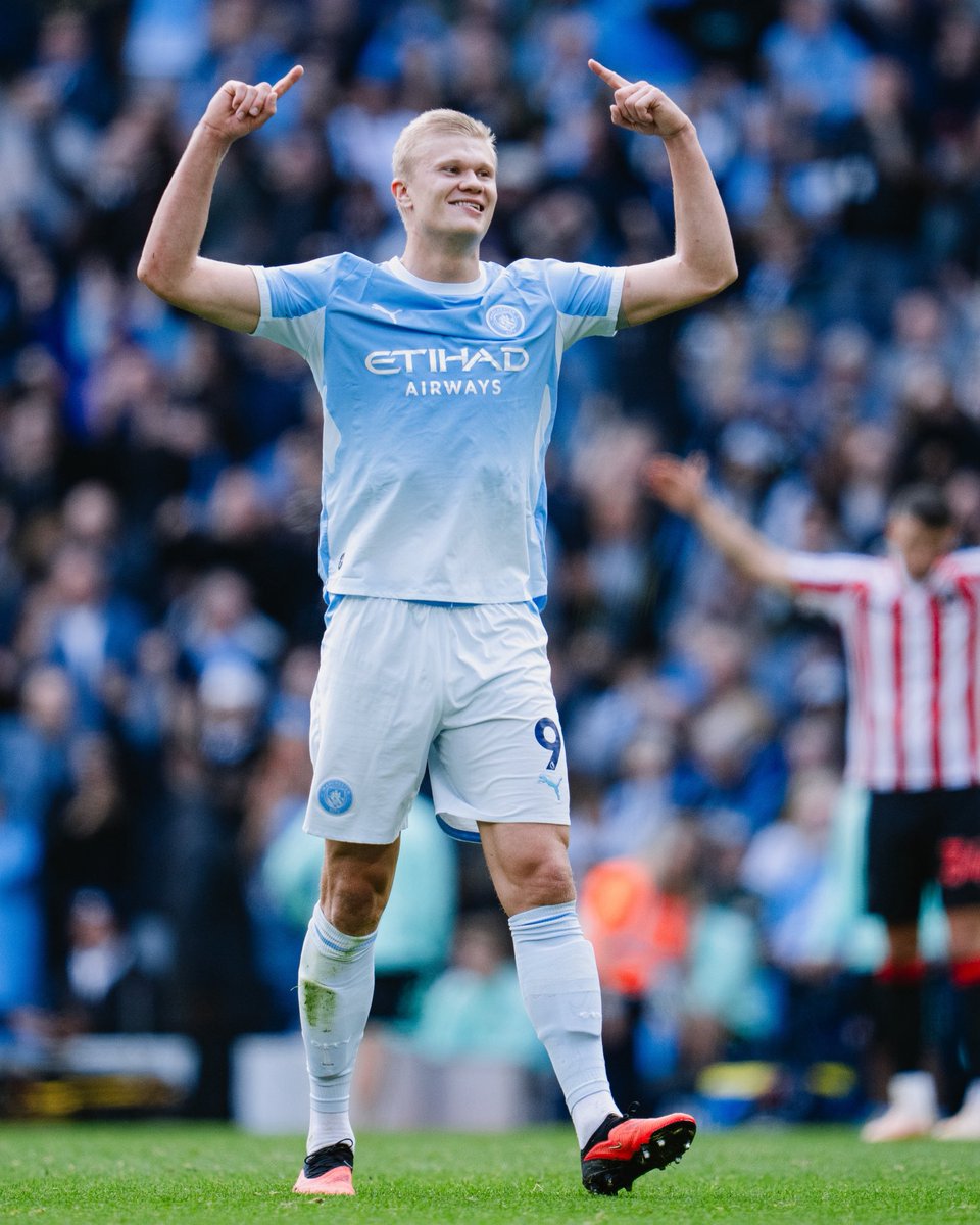 ManCityUS's tweet photo. Make that FIVE goals in five PL matches this year. 🤖 https://t.co/33ZkeUIBgo