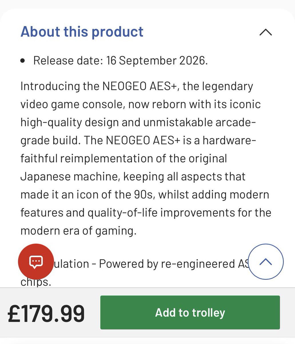ghorricks's tweet photo. @ArgosHelpers @PLAION_UK 
Preorder for release on 16th September 2026, so it’s already released. 

https://t.co/jzcjbnAYuf https://t.co/05cCEzXcUA