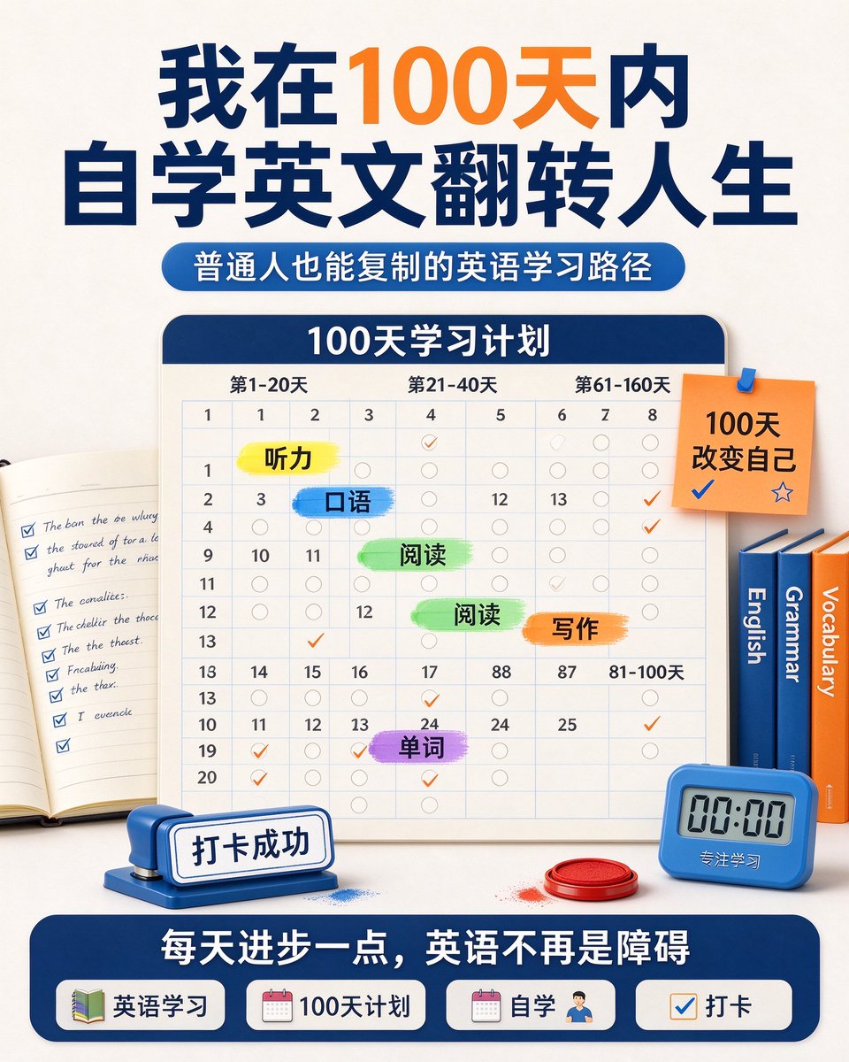 Huahuazo's tweet photo. 学了十几年英语，还是开不了口？

《我在100天内自学英文翻转人生》这本书讲了一个普通人用100天自学英文、翻转人生的真实故事。
🔗：https://t.co/NnlojA6qJB https://t.co/hfYIm0OpjQ