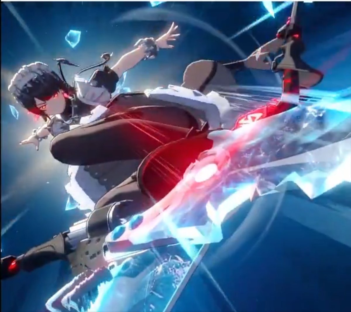 oofergnag21's tweet photo. @ZZZTimelyAngels Ngl, I like this final bit in the HSR ult. If we get a mashup with ZZZs impact frames into HSRs final frames I would not mind that at all. https://t.co/MQE2qEUYPj