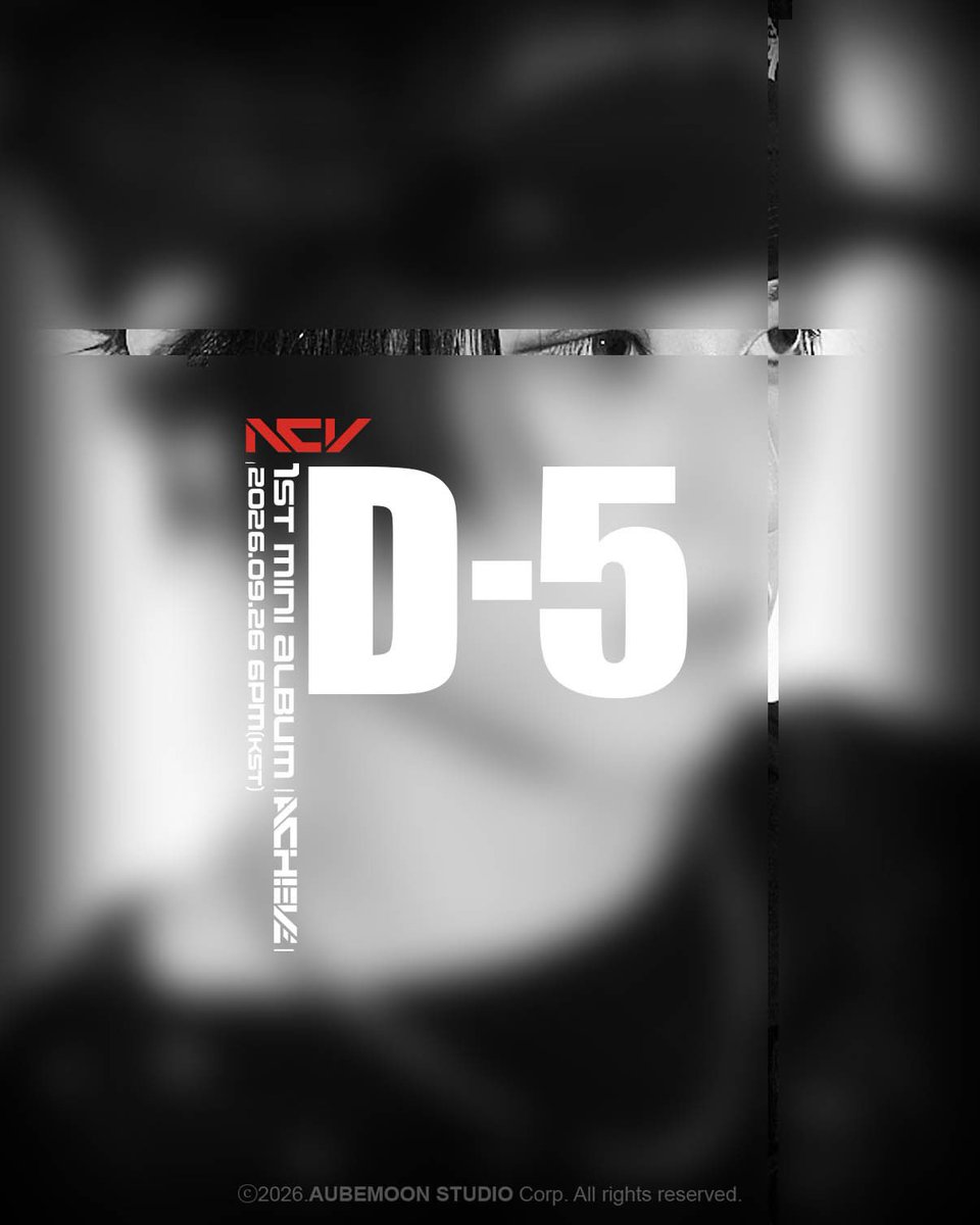 nchiveofficial's tweet photo. 📣D-5📣

NCV 1st Mini Album [ACHIEVE]

🌎 2026.09.26. 6PM (KST) 

#NCV #NCHIVE #엔카이브
#NCV_ACHIEVE
#NCV_INCEPTION_터져 https://t.co/MYLUrJ7YOg