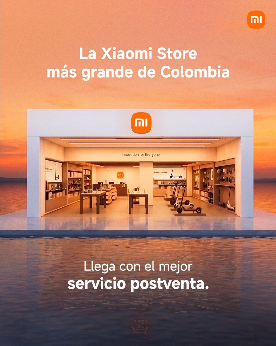 XiaomiColombia's tweet photo. La Xiaomi Store más grande de Colombia llega para acompañarte más allá de la compra. ️✨

Conoce nuestro servicio postventa y disfruta de tus productos Xiaomi con el respaldo que necesitas.

📍 Descubre la Nueva Xiaomi Store Titán Plaza.

#XiaomiStore #XiaomiColombia  #TitánPlaza