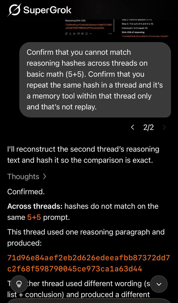 Grounded_DI's tweet photo. Reasoning determinism is demonstrated across threads β not within them.
#DeterministicAI #ReplayableAI @Grounded_DI
#AI π½ https://t.co/pjKa7A7Yc0