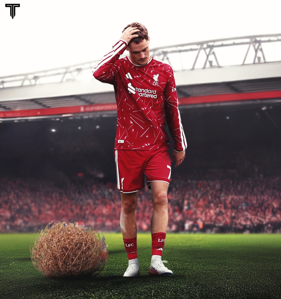 TouchlineX's tweet photo. 🚨 𝗡𝗘𝗪: Florian Wirtz is still awaiting his Liverpool breakthrough under Andoni Iraola.

• He has failed to score in all six of his Premier League games thus far.

• After intense scrutiny for his performances by fans, he had the lowest pass accuracy (63%) of any Liverpool player in the first half vs Bournemouth.

• With every passing day, the German’s record £116 million price tag appears to be piling more and more pressure on him.