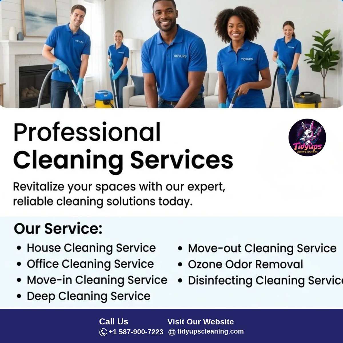 TidyUps2022's tweet photo. Professional Cleaning Services for Every Space

Book today 👇
🔗 https://t.co/qbN3mgV9oy

#ProfessionalCleaning #CleaningServices #HomeCleaning #CommercialCleaning #OfficeCleaning #DeepCleaning #ResidentialCleaning #BusinessCleaning #CleaningExperts #CleanHome #CleanWorkspace https://t.co/0iEdVcBMXv