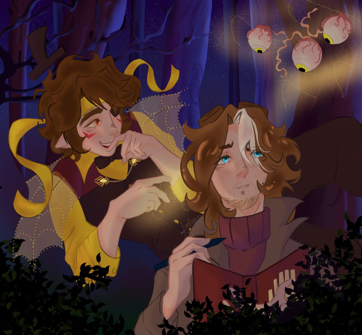 karollinyw's tweet photo. dia 3 - bosque misterioso | #GuapoEquinox #GravityFalls #Billford 

eu quando me apaixono por um gatinho doido que gosta das minhas coisas esquisitas https://t.co/6oTe0LS0mf