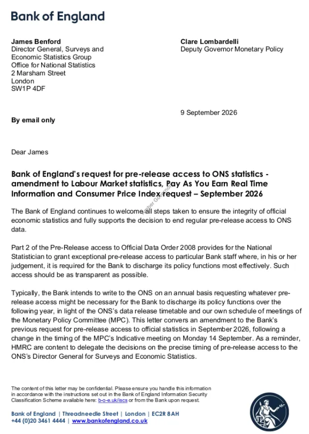 CPI_Edge's tweet photo. Pre-release access...

Bank of England received data a few days in advance on an exceptional basis... - the main takeaway from 🇬🇧United Kingdom Aug-26 inflation update.

The print was not surprising:

CPIH at 0.5% MoM and 3.3% YoY.

Full story:

https://t.co/XvEAXmaB5f https://t.co/ZM0Ppb0ILV