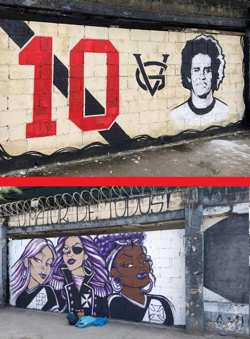 Vasco2027_'s tweet photo. Achei muito CRIMINOSO o que fizeram com a pintura do Roberto Dinamite que tinha em frente a São Januário, estádio localizado na Avenida Roberto Dinamite, número 10.

Não sei se pediram a autorização ao artista.

Só sei que NADA justifica essa mudança. NADA. https://t.co/5GRPyYsXaK