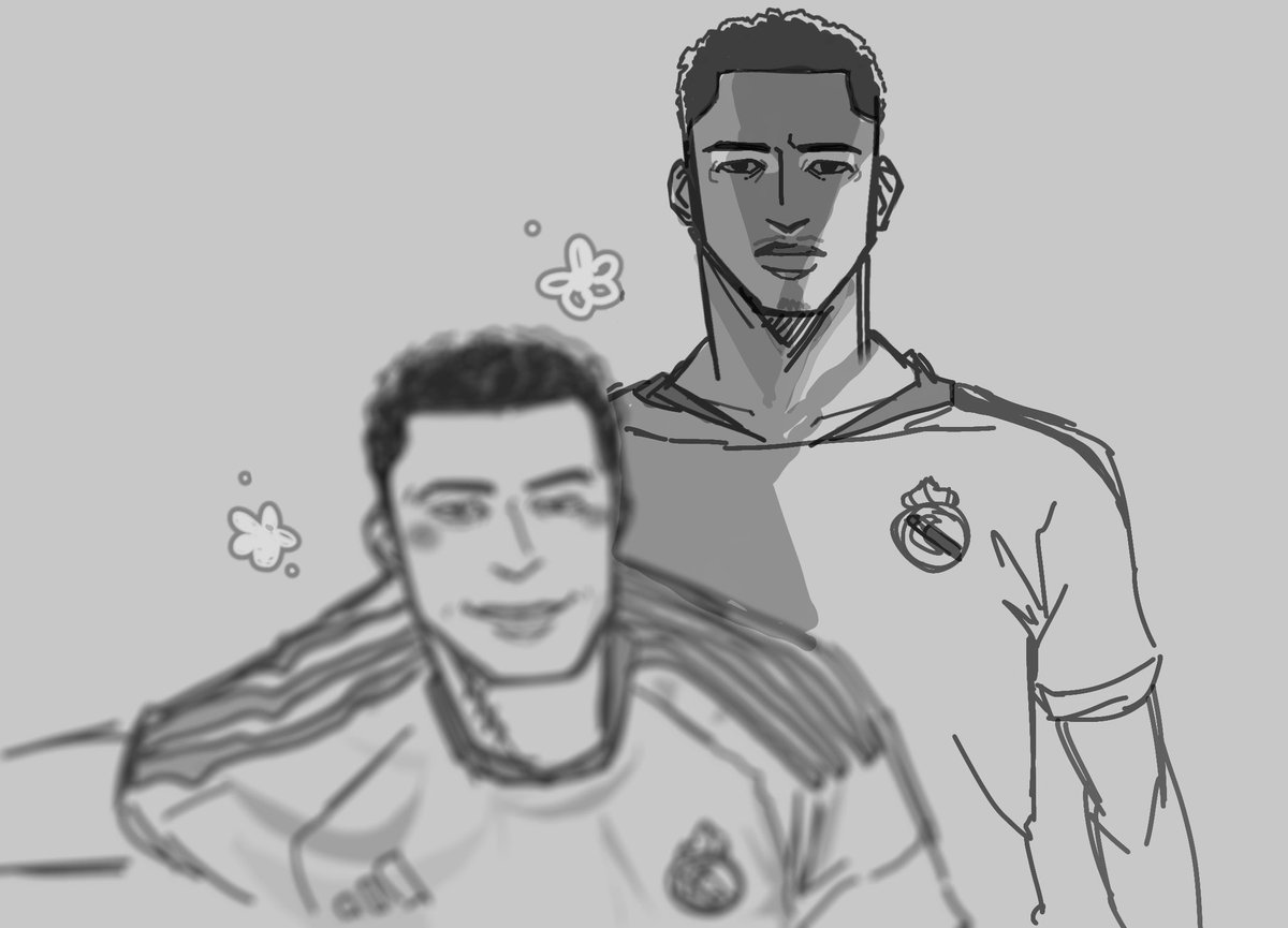 tirednjays's tweet photo. #Mbappé #JudeBellingham had to draw them https://t.co/kEoMPcOn6w