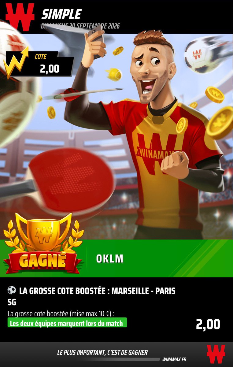 ADPronos13's tweet photo. 🔥 TICKET CLASSICO – AD PRONOS
#ADPronos #OMPSG #LeClassique #ParisSG #OlympiqueDeMarseille #Betting #Pronostics #Ligue1 #GrosseCote https://t.co/e8EPvFqyhT