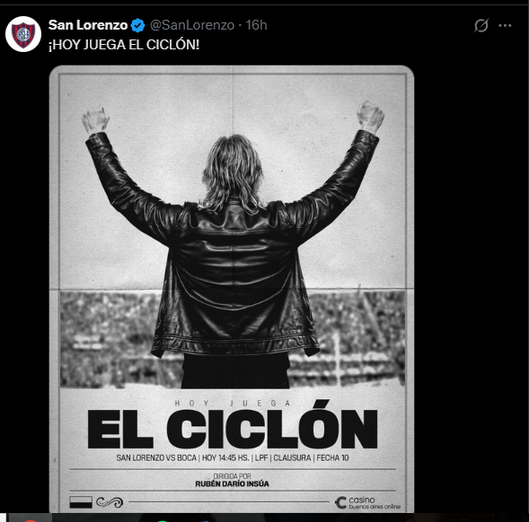 FelipeCasla1's tweet photo. Anunciando que juega San Lorenzo? Foto de Insúa
Anunciando que llegó el plantel? Foto de Insúa 

Es un club que tiene el cerebro lavado por la crotera, hasta que no haya un cambio de PARADIGMA nada va a cambiar. 

Y probablemente la mayoría no estemos cuando esto pase https://t.co/eWjSv7qea0