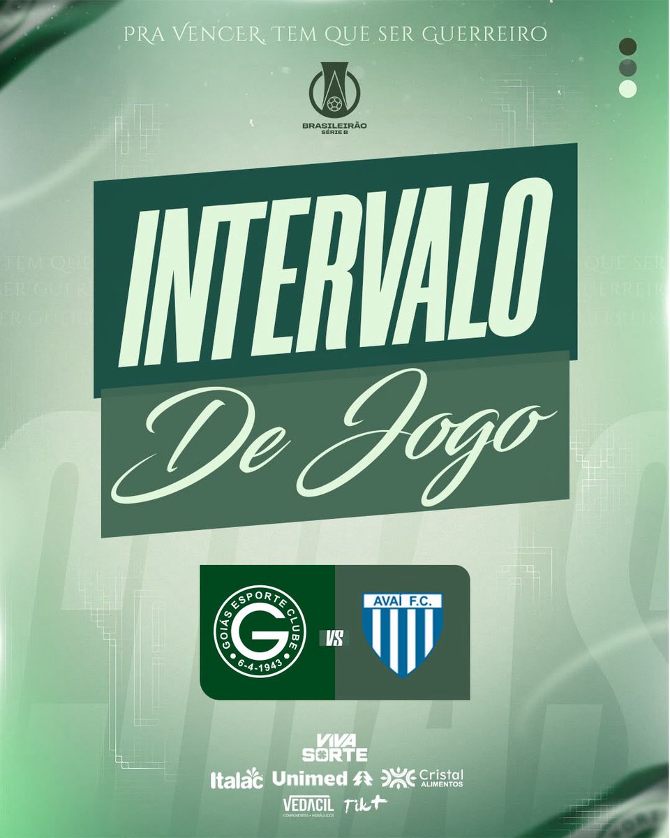 goiasoficial's tweet photo. Intervalo de jogo no Estádio Hailé Pinheiro💚
GEC 0️⃣x1️⃣AVA
#GECxAVA
#brasileiraob
#esmeraldino
#GoiasEC https://t.co/4ZJ5SOl6IG