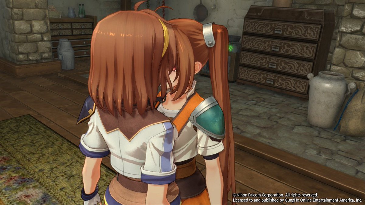 Lunax7hk's tweet photo. Estelle and anelace kissing https://t.co/QpdHUzg3l0