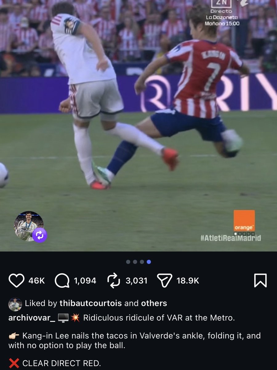 MadridXtra's tweet photo. 🚨 Thibaut Courtois liked and reshared this post. https://t.co/Qq2seUdTqs