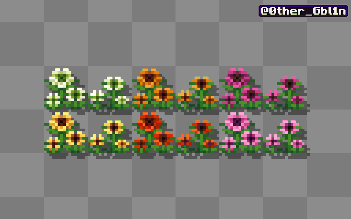 0ther_Gbl1n's tweet photo. I want a proper Flower field biome so bad T . T 💐
#Minecraft https://t.co/q3rBkG7KE2