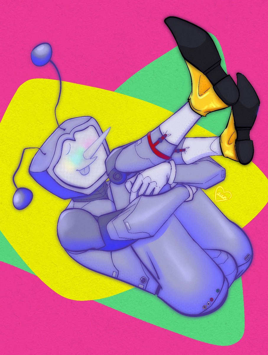 Mauzyguy's tweet photo. Still working on the Zine 🥱. In theeantime I just had to get this little tv guy out of my system real quick.  Not my usual, I know. #tenna https://t.co/kpsmz9OB7R