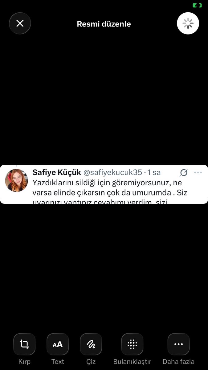 BRASEVG0pgSMMM's tweet photo. Ah Safiye vah Safiye @safiyekucuk35 Kendini aklamak Için hala iftiralara devam ediyorsun 1208 tane profilimde  smmm var kimi taciz  Allah’ın uyanık sanan kişisi bir kişi sen bana taciz ettin demedi yada yakını varsa oda demedi hatta uyardı uğraşma sorunlu diye bulsana bir kişi ? https://t.co/zVzjqZawte