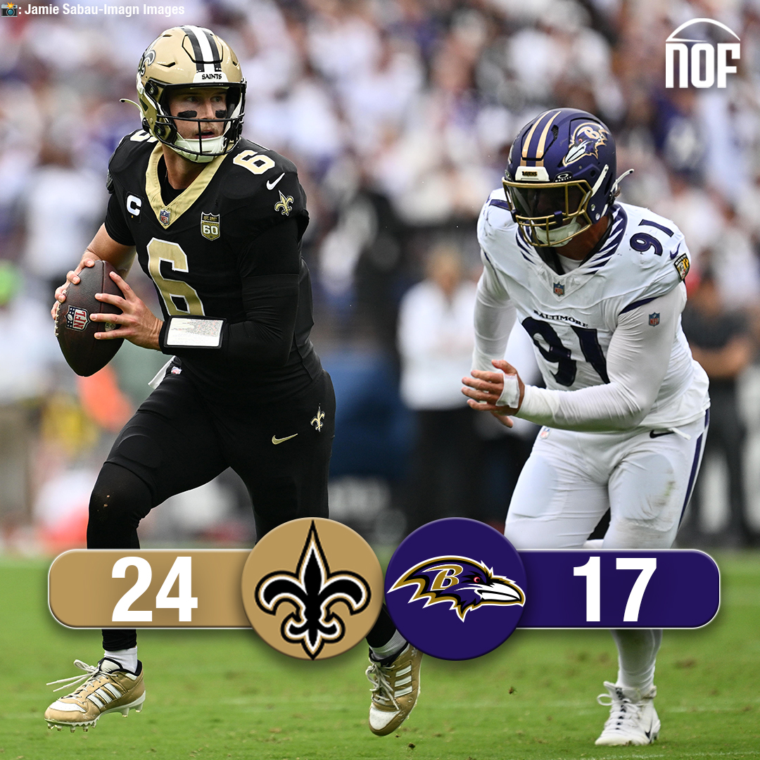nofnetwork's tweet photo. #Saints come away with the win in Baltimore https://t.co/b7TIjzbW8R