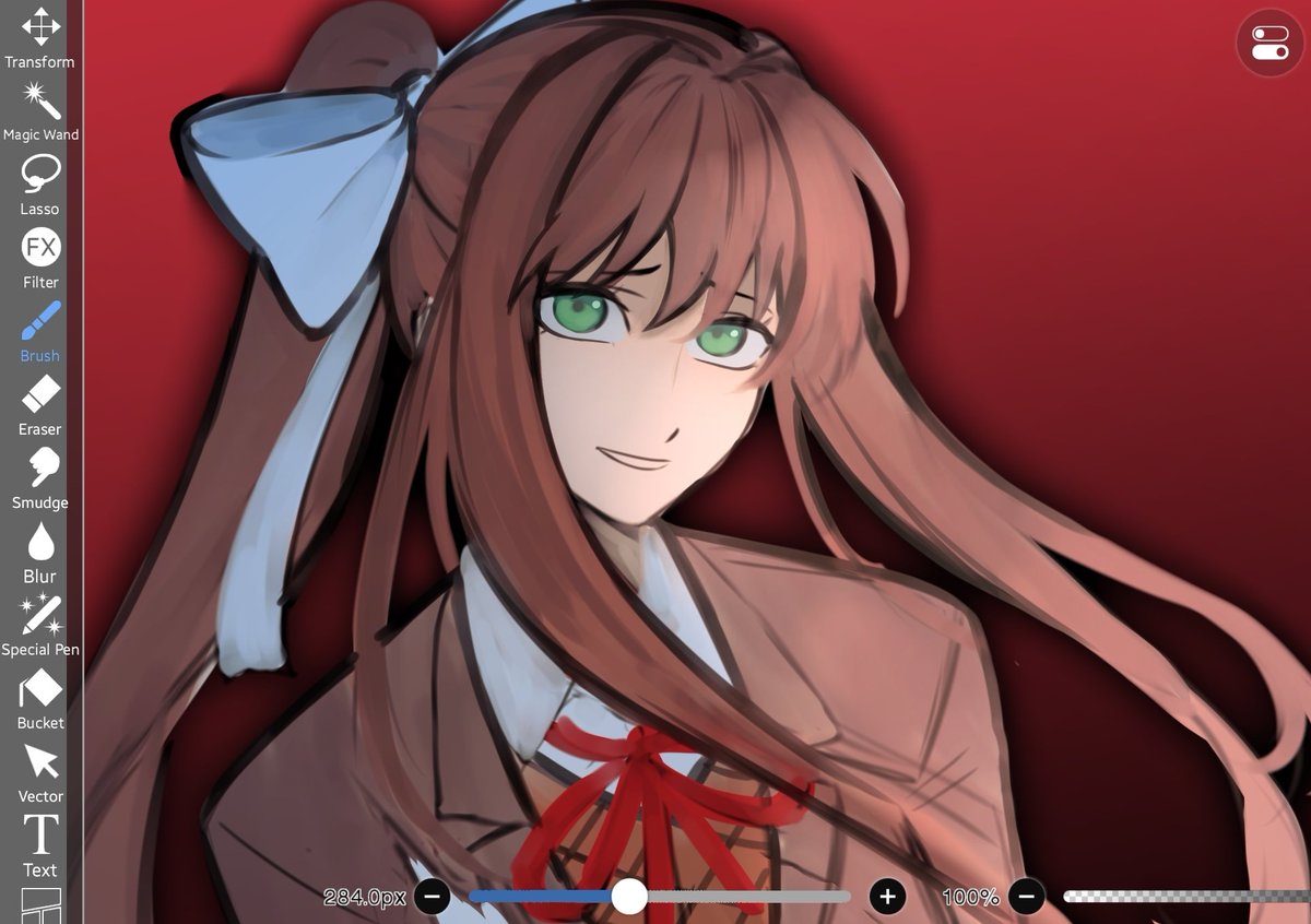 aloverm1nz's tweet photo. its just Monika! :) #DDLC https://t.co/g9IWXzdMrg