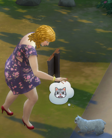 squirrelypatz's tweet photo. I made Guillotina in The Sims and she keeps harassing Maggie https://t.co/rRIg71rfG0