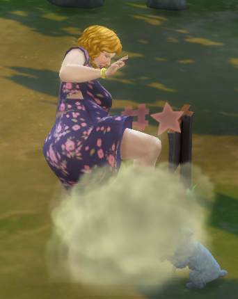 squirrelypatz's tweet photo. I made Guillotina in The Sims and she keeps harassing Maggie https://t.co/rRIg71rfG0