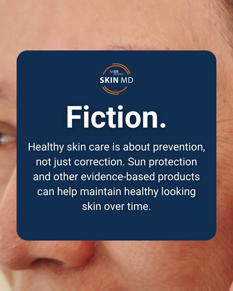 ASDSSkinMD's tweet photo. Fact or Fiction? You should wait until you see wrinkles before starting an anti-aging skin-care routine.
 
Find the answer below.
 
#ASDSSkinMD https://t.co/BSYQ7Gsw8C
