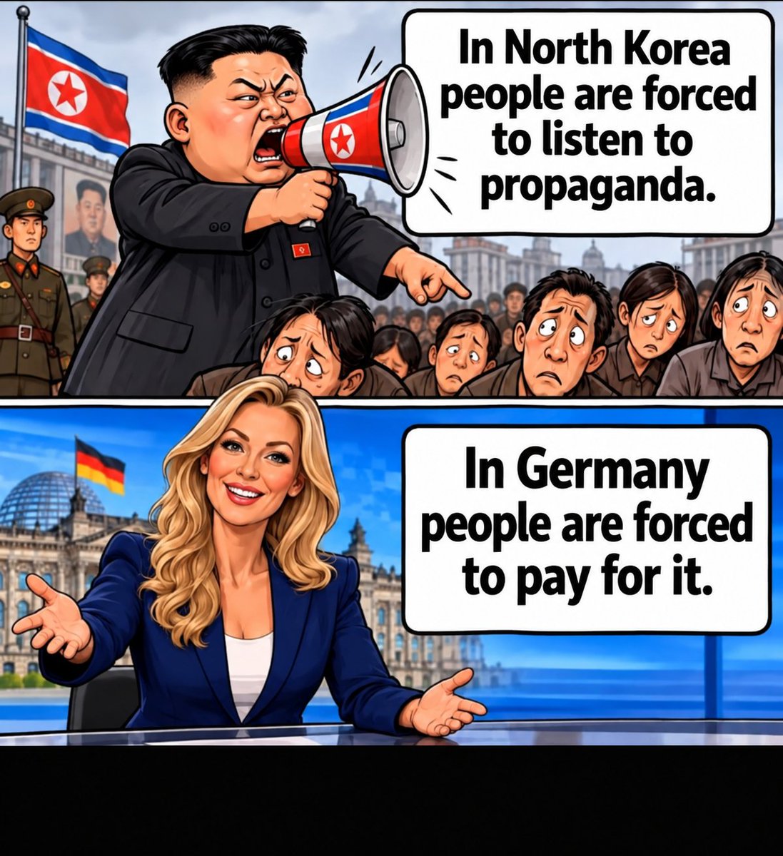 AmericaCurrent_'s tweet photo. Different systems, different methods — but the question is the same: who controls the message, and who pays for it?
@GERPatriot1977 https://t.co/EvYy61CZiv