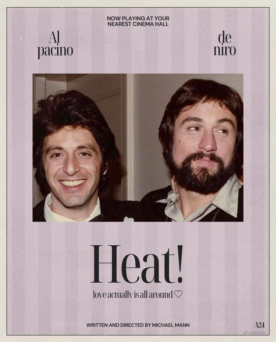 pacinophile's tweet photo. If Heat (1995) were a romcom https://t.co/kE9IkHDq3w