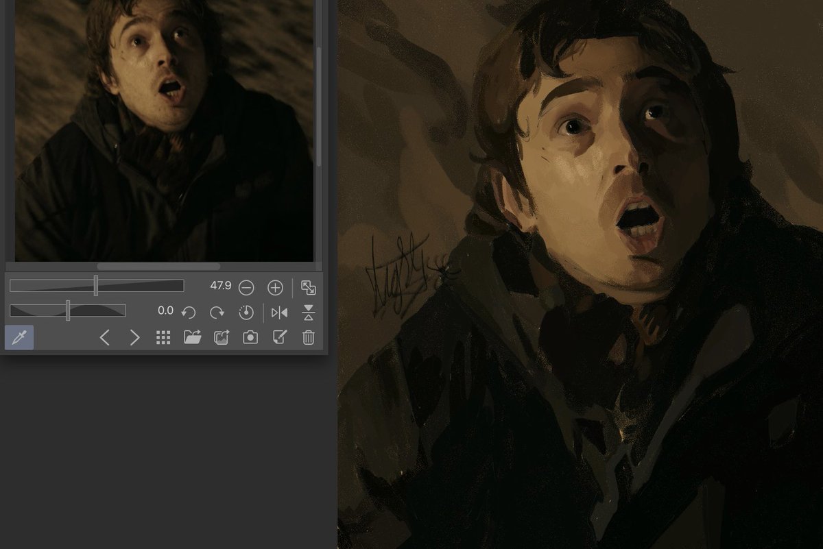 lookingformj_'s tweet photo. simple bryan painting study thing,, not my best work but its oki #residentevil https://t.co/c7yyxNJU1q