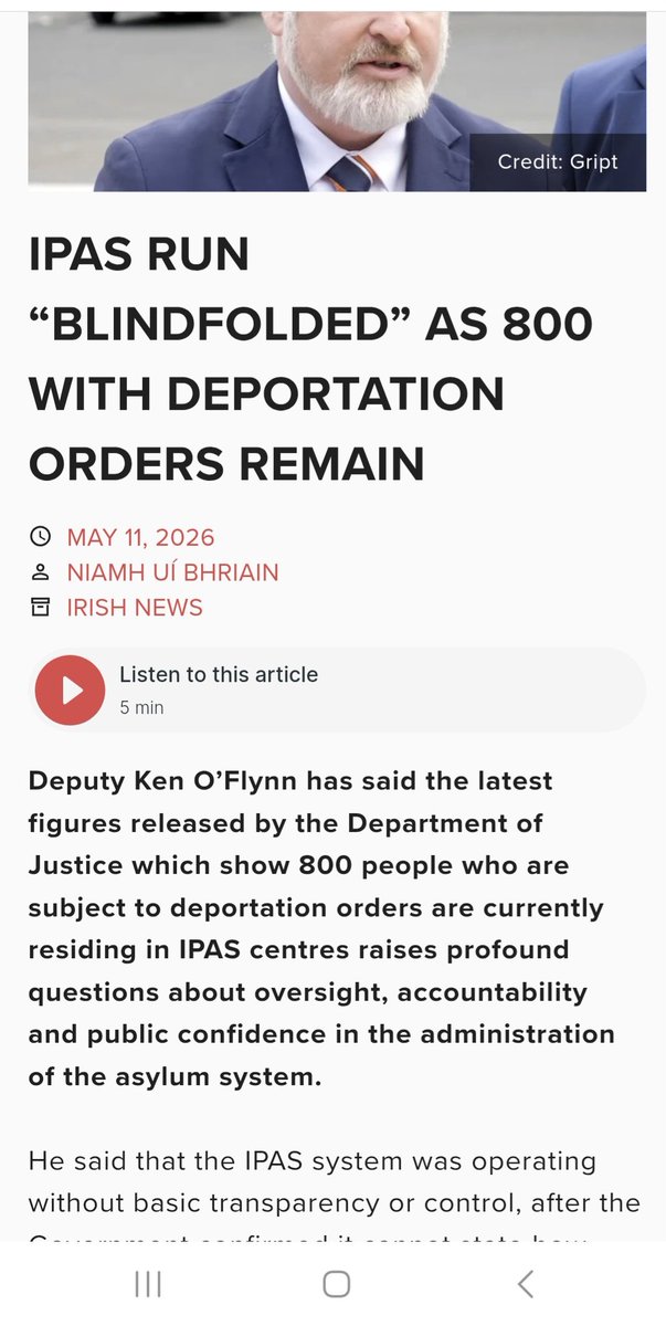 clairecoop74's tweet photo. @OCallaghanJim 800 with deportation orders still living it up on the taxpayers in ipas centres. Thousands with deportation orders, location unknown. You managed to round up 43.. 43! https://t.co/MDim3CTcrq