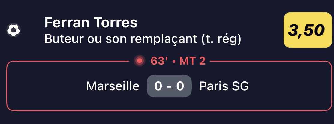 LPronosL's tweet photo. 🚨 𝗕𝗘𝗧 𝗟𝗜𝗩𝗘 — 𝗖𝗟𝗔𝗦𝗦𝗜𝗖𝗢 🔴🔵⚡️

📊 @𝟯.𝟱𝟬

❤️ 𝗦𝗜 𝗧𝗨 𝗦𝗨𝗜𝗦 ! 🙏🏼

#TeamParieur #Pronos #BetLive https://t.co/jBmR7BjM0C