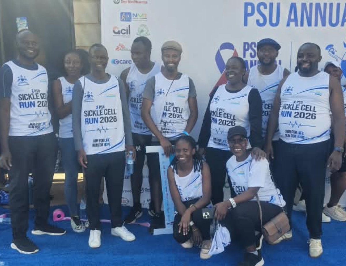 kabanapharm's tweet photo. :

THANK YOU! ❤️
Sincere appreciation to:Kabana Pharmaceuticals Management for the leadership and  support,Our dedicated Staff Participants for running with heart and vanguard spirit
@PharmaSocietyUg for hosting an impactful Sickle Cell Run 2026 TODAY
We ran for awareness. We ran for our warriors. We ran for a healthy tomorrow.
#SickleCellRun2026 #KabanaPharma #PSU #YourHealthDoneRight
