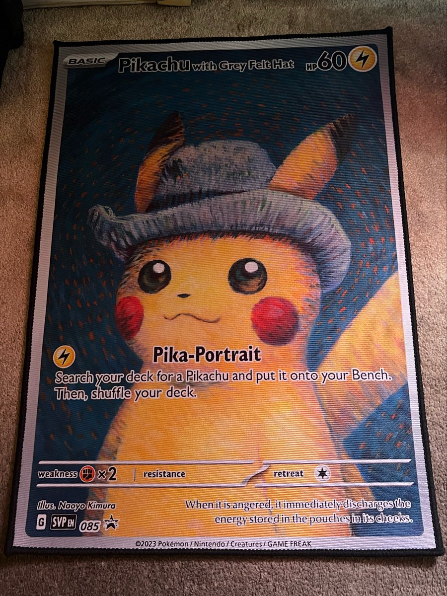 Raysterr36's tweet photo. LA Card Fest! Picked up the Pikachu Van Goh 🔥#lacardfest #pikachu #vangogh #pokemonㅤㅤㅤ #cardshow https://t.co/uCv7daBfPD