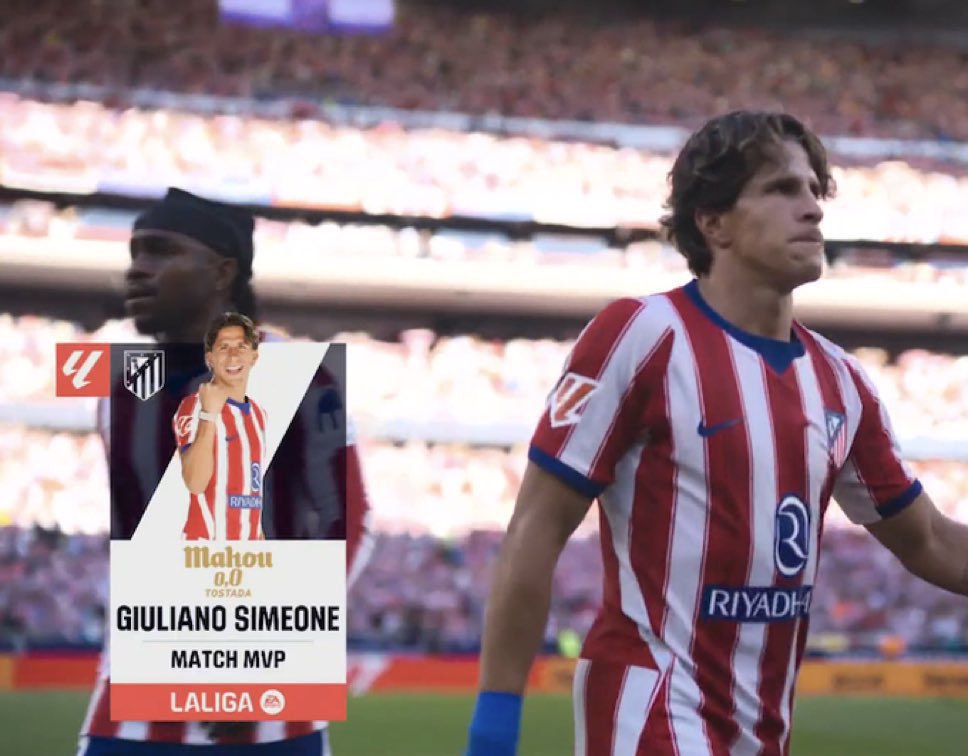 atletiuniverse's tweet photo. 🚨🇧🇷🇦🇷 Vinicius Jr., a few months ago, in an attempt to provoke Giuliano Simeone:

“As a full-back, you’re good. Stick to being a full-back.”

Today, Vinicius played his 21st derby, having registered just 7 goal contributions.

Meanwhile, Giuliano Simeone played his 7th derby today, having registered 4 goal contributions as a “full-back.”

Baila Vini baila! 🕺