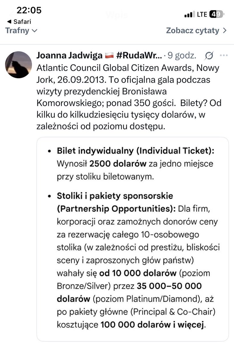 KlimekG1953's tweet photo. @SpodLasku A za Komorowskiego pisałaś, że doceniają polskiego prezydenta, zgorzkniała bździągwo. https://t.co/Zol6LUJnYM