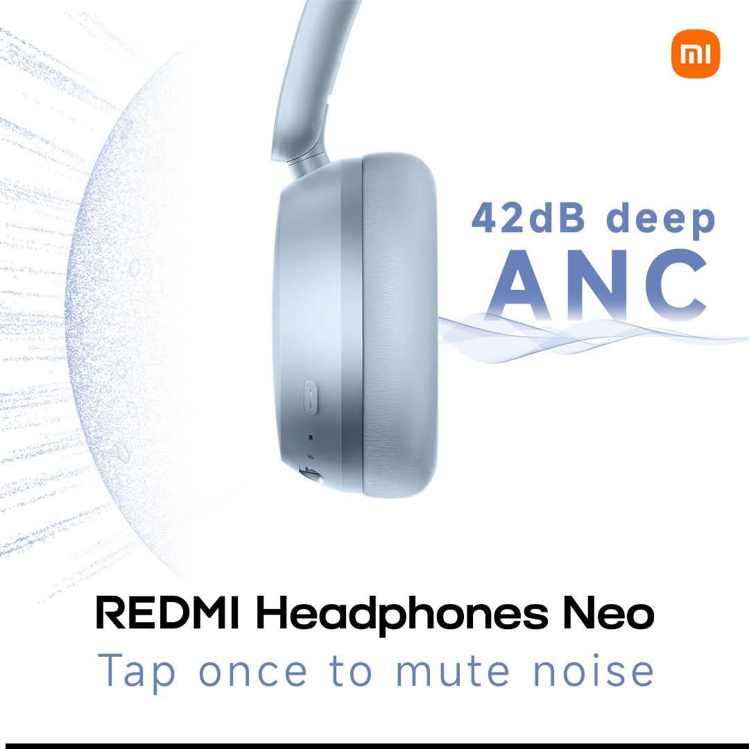xiaomiegypt's tweet photo. كل لحظة بهدوء تام!🤫
مع REDMI Headphones Neo وتقنية 42dB Deep ANC، قلّل الضوضاء واستمتع بالمزيكا والبودكاست والمكالمات بتركيز أكتر وصوت نقي!
متوفر حاليًا في فروع Xiaomi Store والموزعين المعتمدين!
#SmartLife https://t.co/tWwy94Huzf