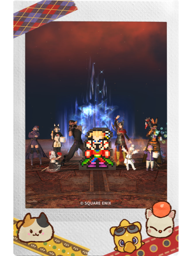 kimehime_'s tweet photo. 【finally killed the clown】

#FFXIV_instax_2026 #FFXIV #FF14 #instax @instax_campaign
https://t.co/hDIldXPmik https://t.co/rhKwKsujcJ