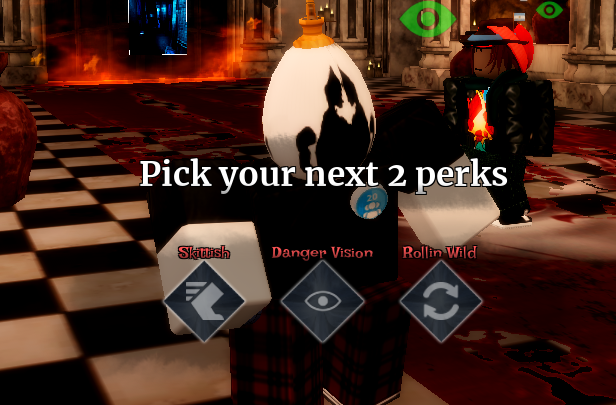 funnier_man's tweet photo. Pillar Chase 2 Dev Team asks tough question: "What if we just made our game Die Of Death?" https://t.co/P4tV5iKGgZ