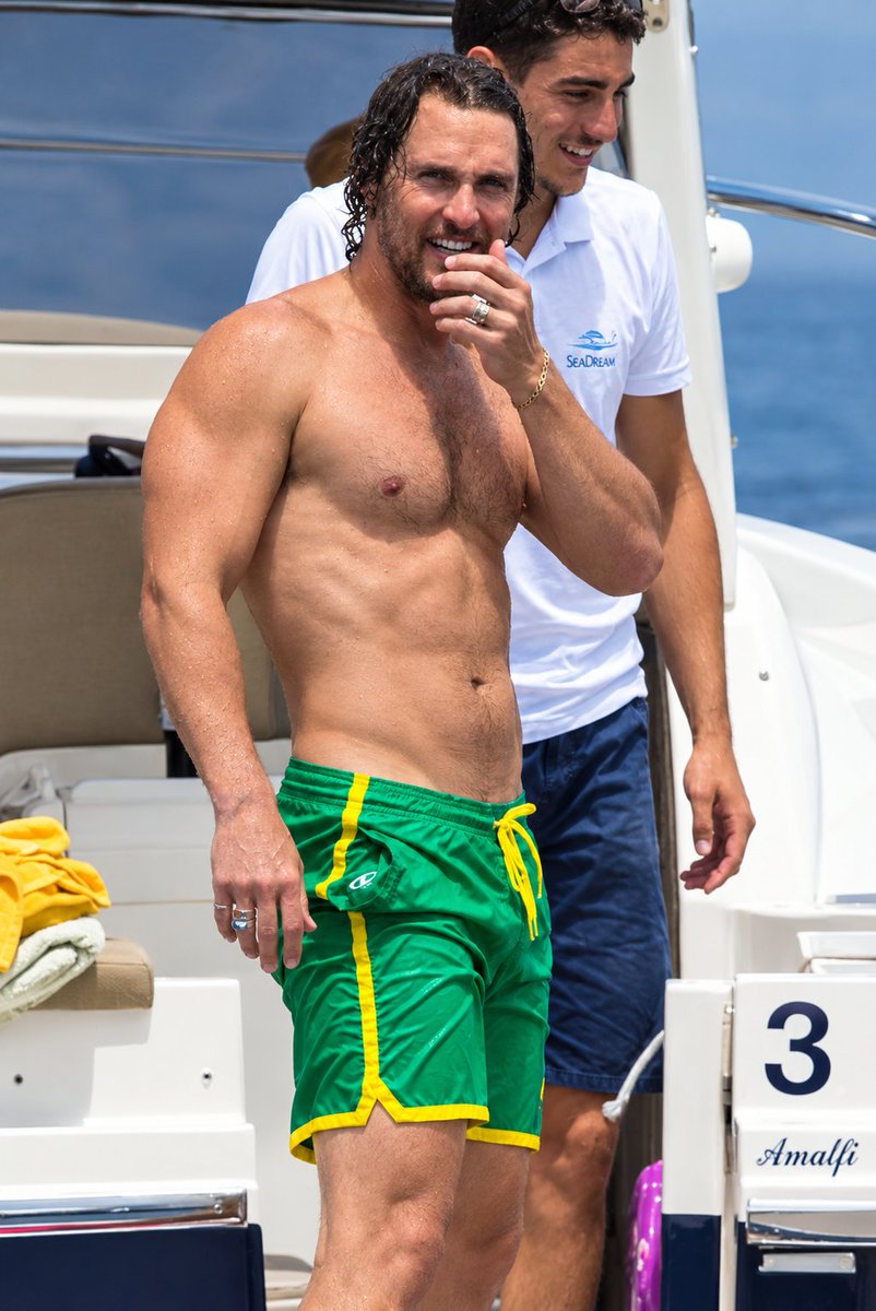 HoverNoah's tweet photo. Matthew McConaughey displays his Ripped Body While Shirtless in Italy! https://t.co/9NaqLO8d7q