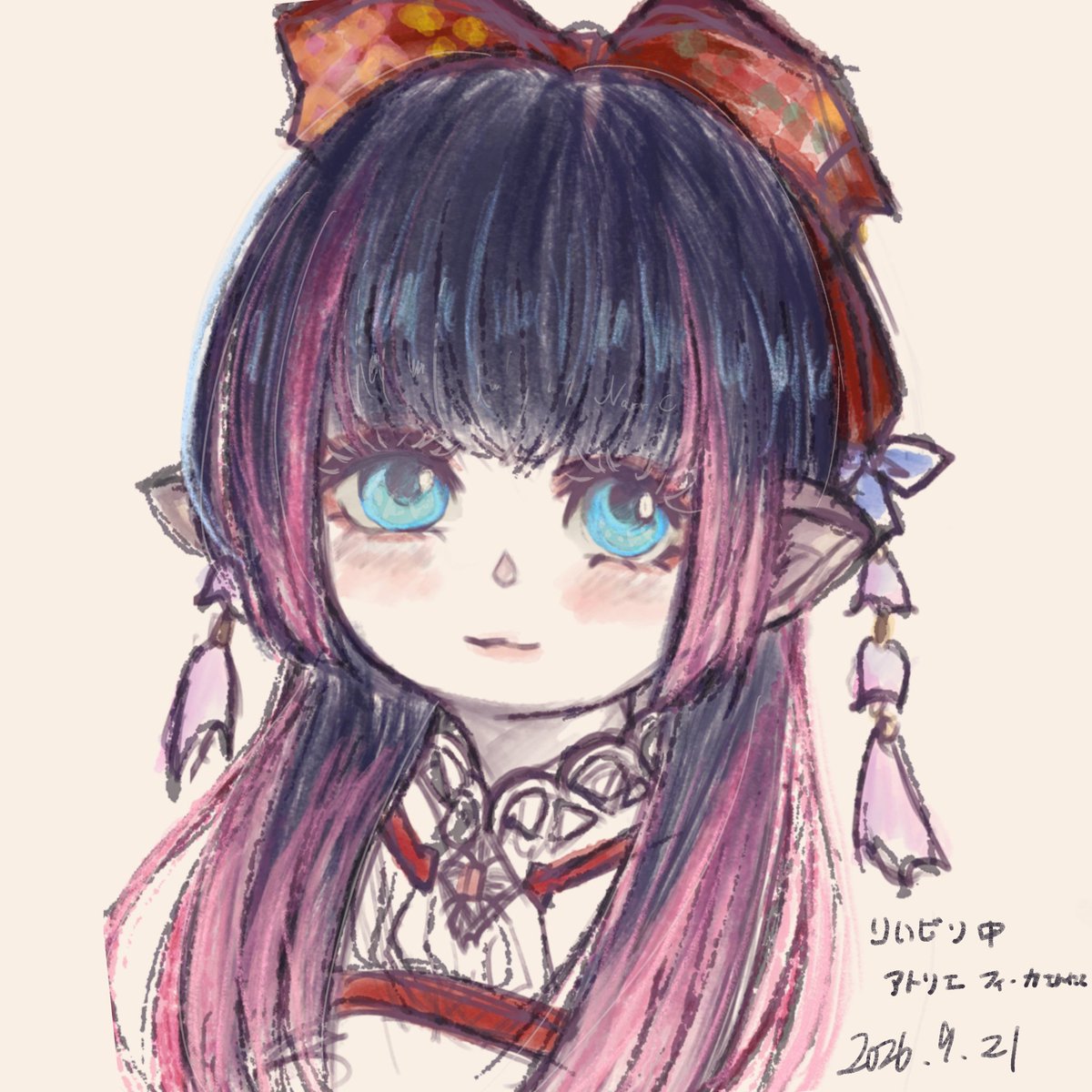 CipNarr's tweet photo. ペン壊れててお絵描き���きてなかったのでリハビリがてらアトリエフィーカさんにお邪魔してきました。
可愛い和っぽいララフェルさんお借りしました。
ありがとうございました〜

#ARTelierFika_ff14 https://t.co/YwiW73q8KF