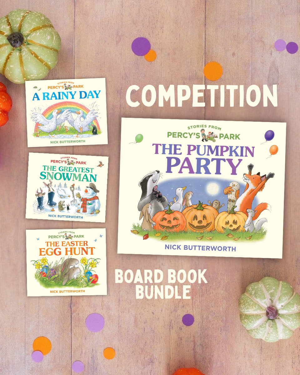HarperCollinsCh's tweet photo. 🎃🍄‍🟫 Win a Percy the Park Keeper Autumn Bundle 🎃🍄‍🟫

We're celebrating the Autumn and Halloween season with Percy and his friends! We are giving away an adorable set of four books to one lucky reader. Enter here or in our bio 🦊🍂 https://t.co/Vt0nH3OGc9 https://t.co/DM3K4UQghg